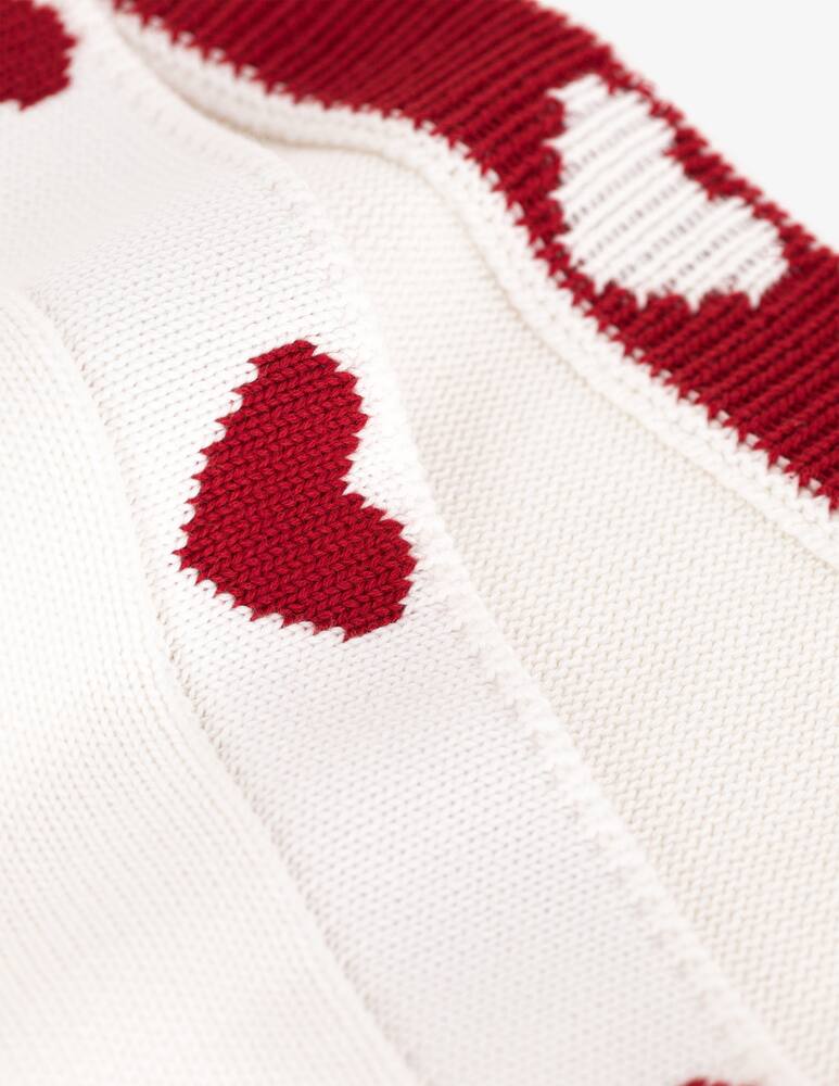 rinascente Petit Bateau Heart pattern blanket