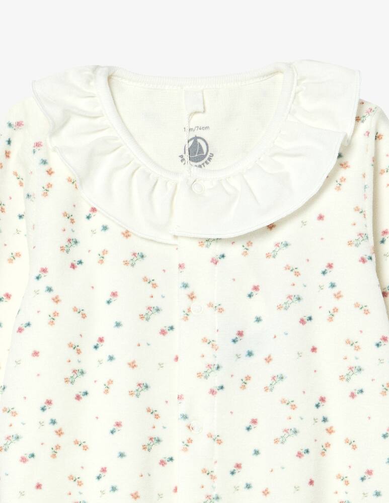 rinascente Petit Bateau Floral sleepsuit