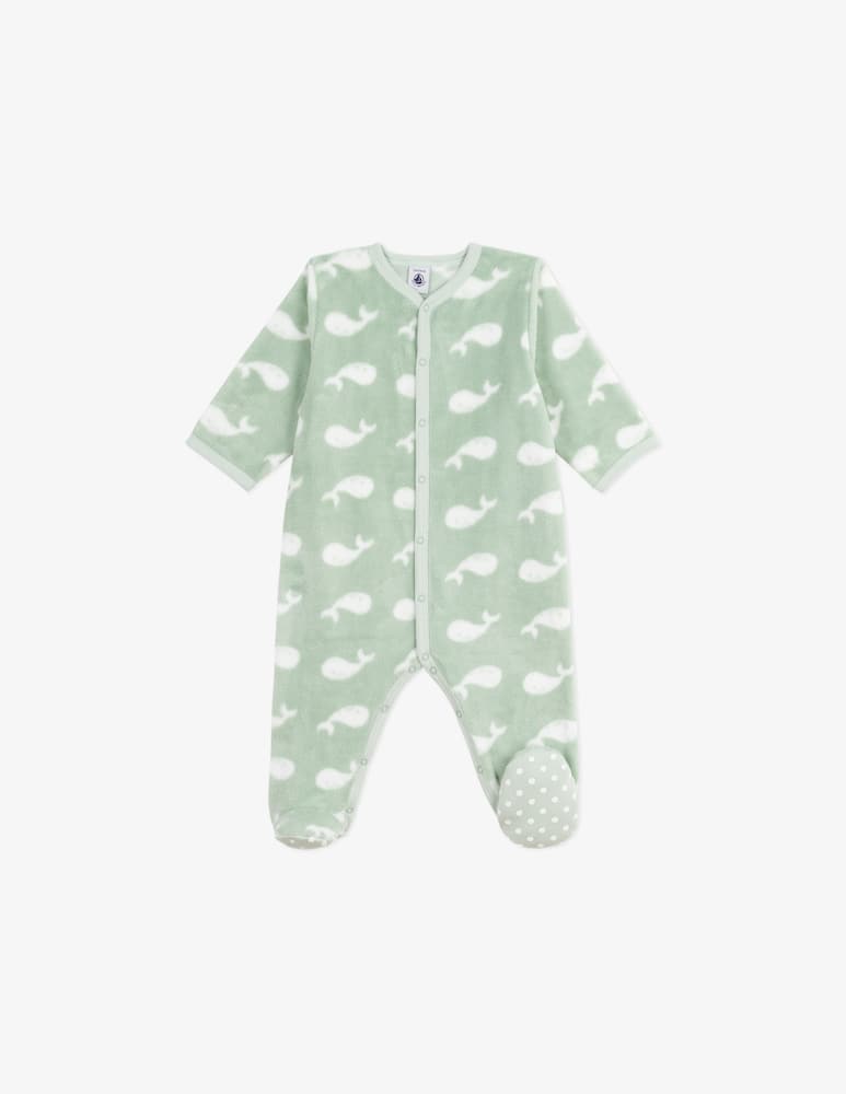 rinascente Petit Bateau Whale print sleepsuit