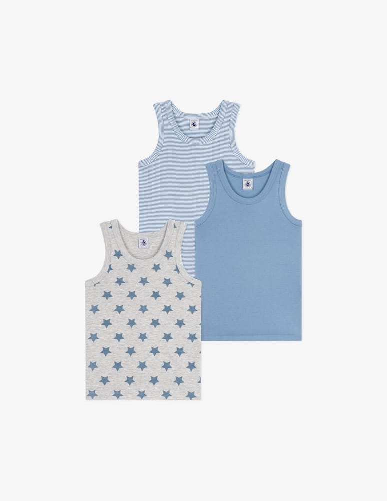 rinascente Petit Bateau Set di 3 canottiere