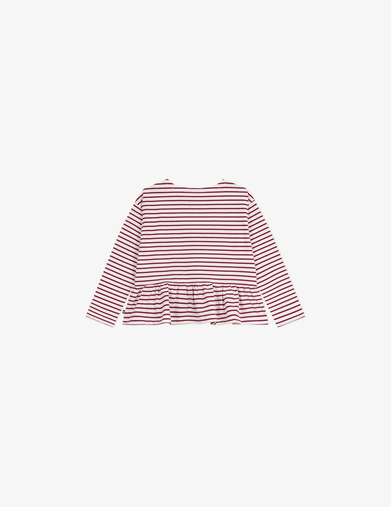 rinascente Petit Bateau Striped peplum t-shirt