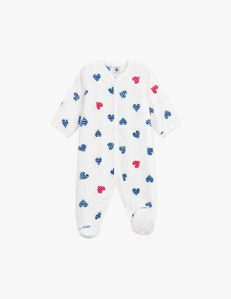 Petit Bateau Tutina pigiama cuori - immagine 1 Petit Bateau Tutina pigiama cuori - immagine 1