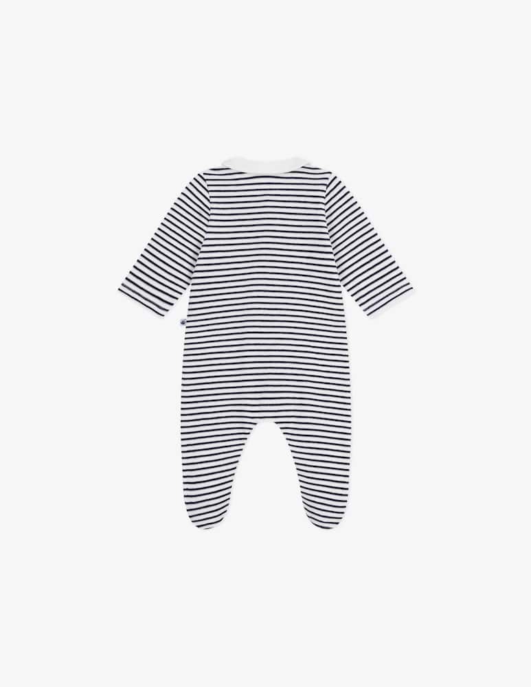 Petit Bateau Tutina con piedini a righe - immagine 3 Petit Bateau Tutina con piedini a righe - immagine 3