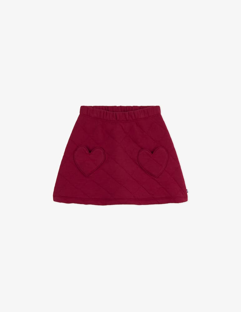 rinascente Petit Bateau Quilted heart pocket skirt