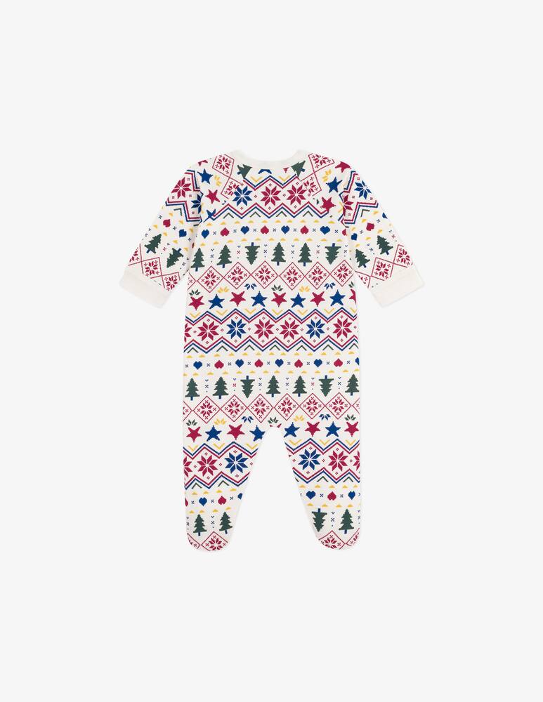 rinascente Petit Bateau Festive patterned sleepsuit