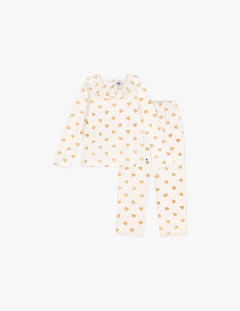 rinascente Petit Bateau Pigiama con cuori e volant