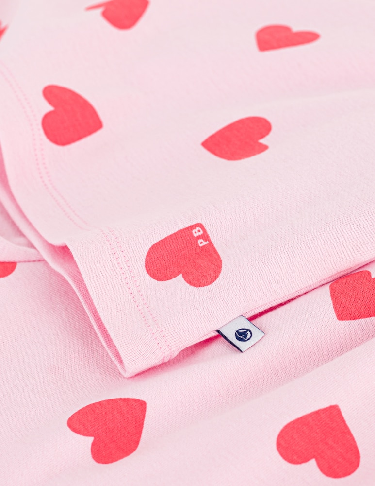 Petit Bateau Heart print pyjama set - picture 4 Petit Bateau Heart print pyjama set - picture 4