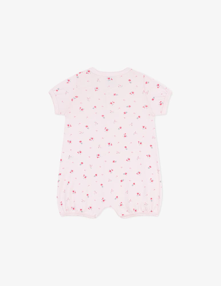 rinascente Petit Bateau Floral cotton playsuit