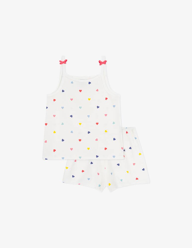 Petit Bateau Set top e shorts cuori - immagine 1