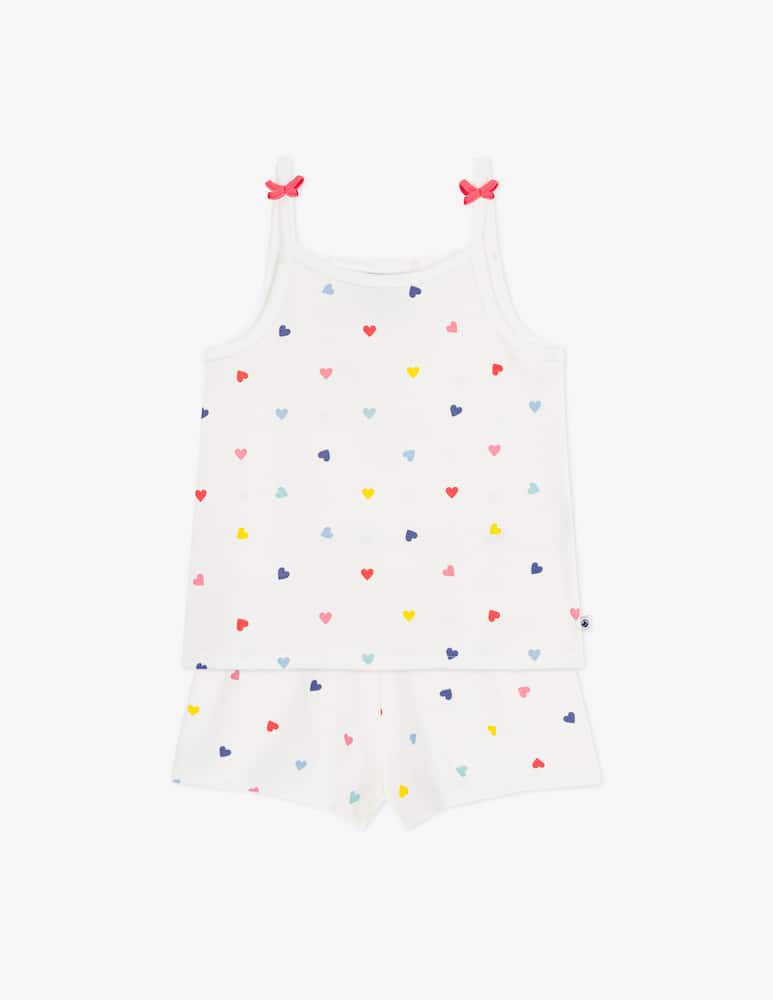 rinascente Petit Bateau Set top e shorts cuori