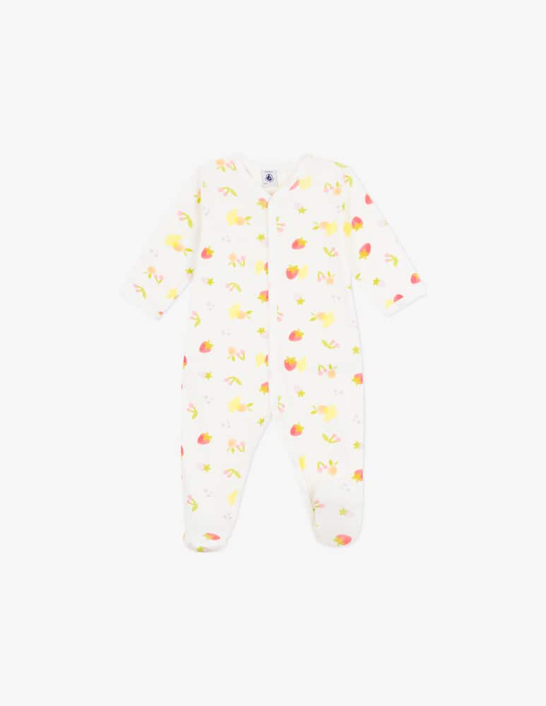 Petit Bateau Fruit print sleepsuit - picture 1