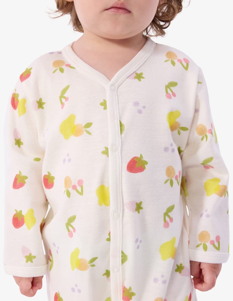 Petit Bateau Fruit print sleepsuit - picture 2