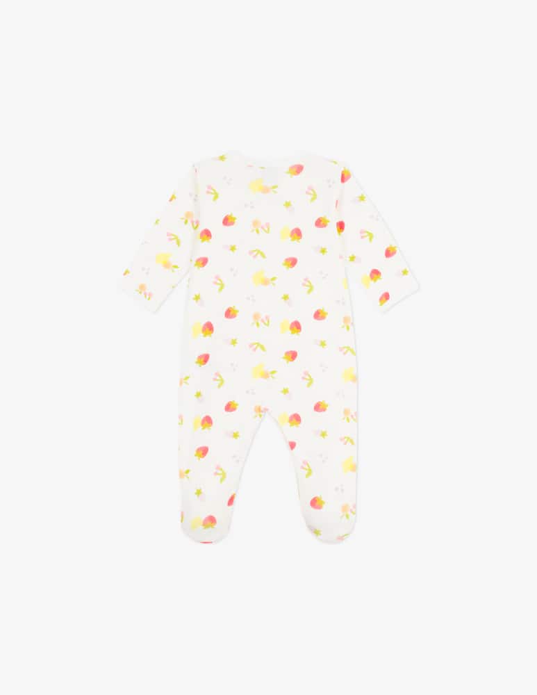 Petit Bateau Fruit print sleepsuit - picture 3