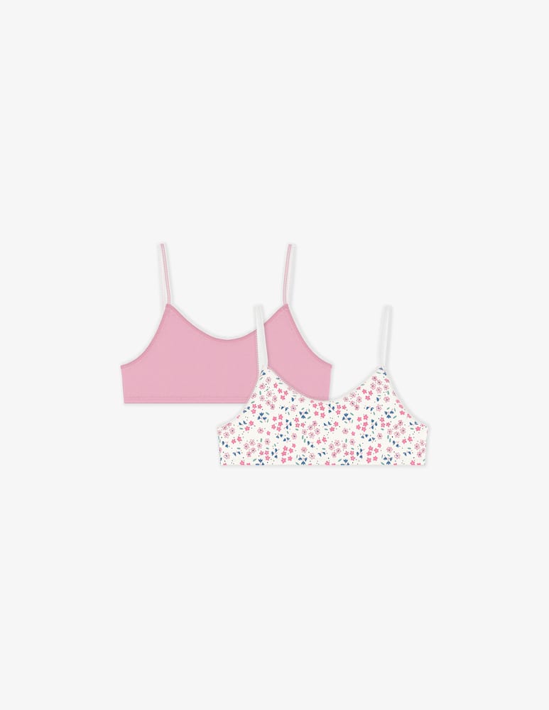 Petit Bateau Brassiere fiorite 2 pack - immagine 1 Petit Bateau Brassiere fiorite 2 pack - immagine 1