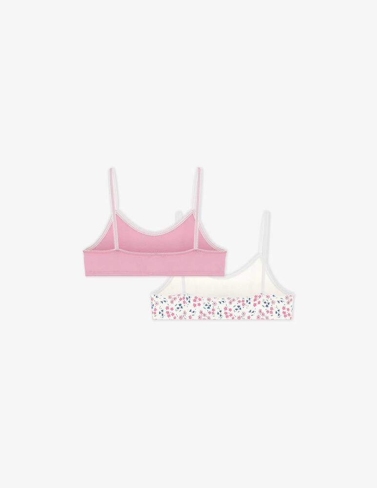 Petit Bateau Brassiere fiorite 2 pack - immagine 2 Petit Bateau Brassiere fiorite 2 pack - immagine 2
