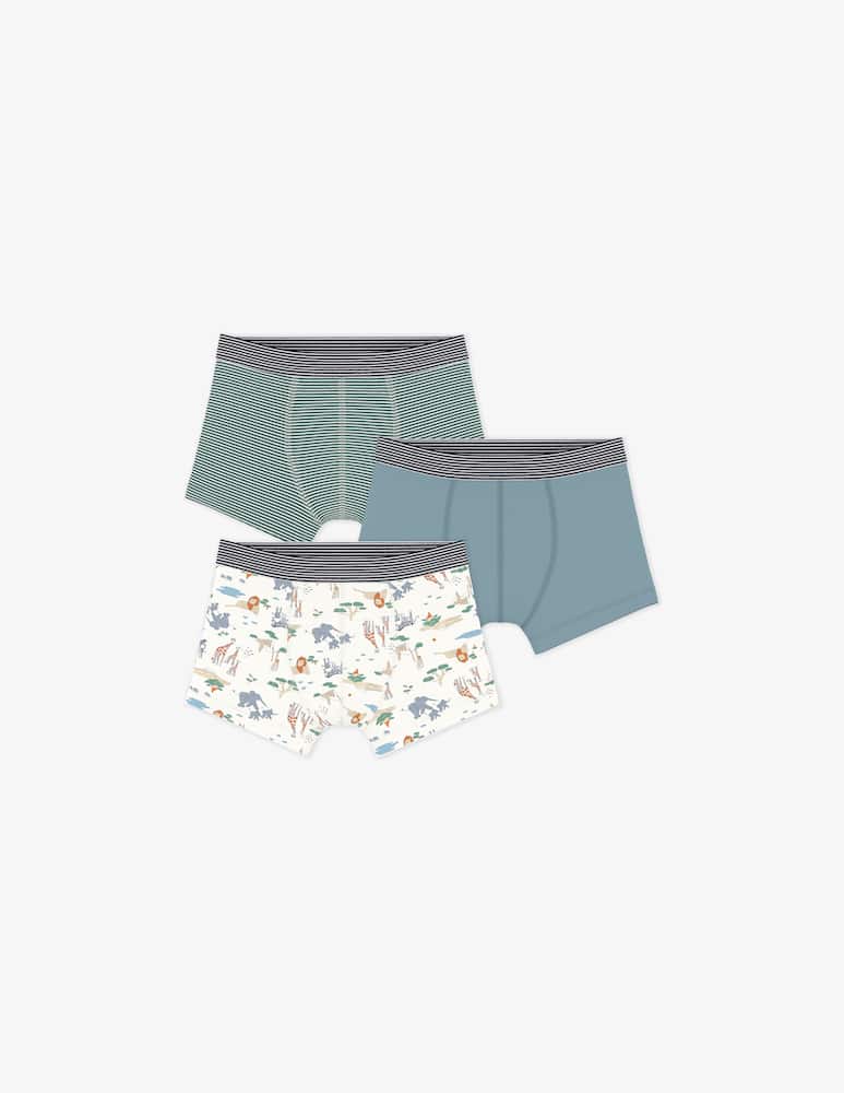 rinascente Petit Bateau Safari print boxers set 3