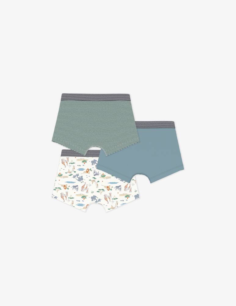 rinascente Petit Bateau Safari print boxers set 3