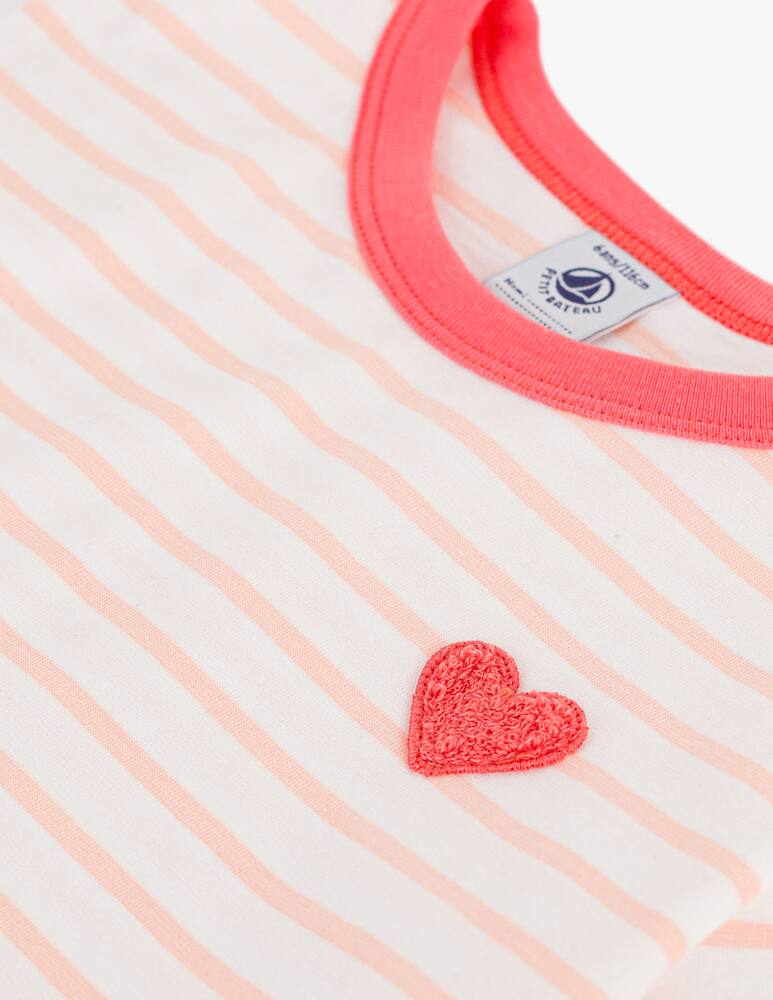 Petit Bateau T-shirt a righe cuore - immagine 3 Petit Bateau T-shirt a righe cuore - immagine 3