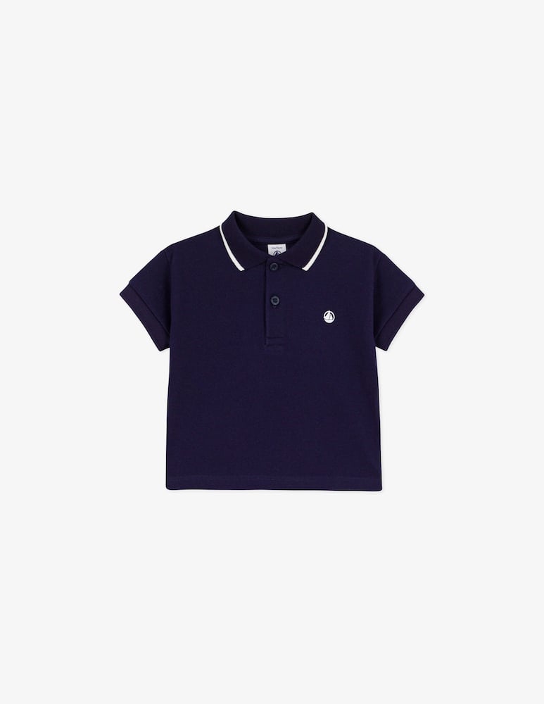 Petit Bateau Piqué polo shirt - picture 1