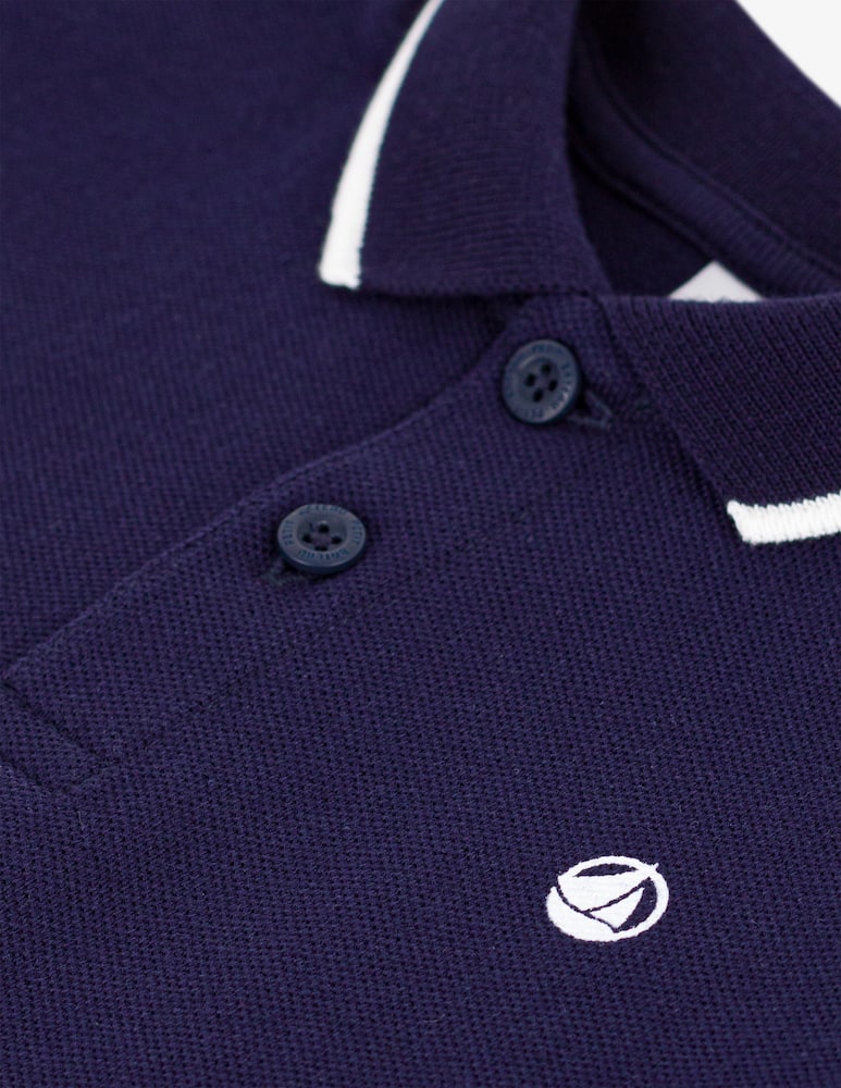 Petit Bateau Piqué polo shirt - picture 3