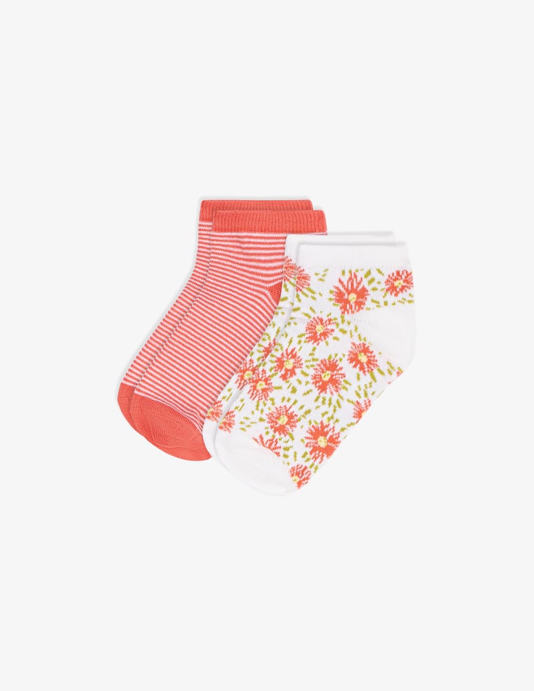 rinascente Petit Bateau Floral stripe socks