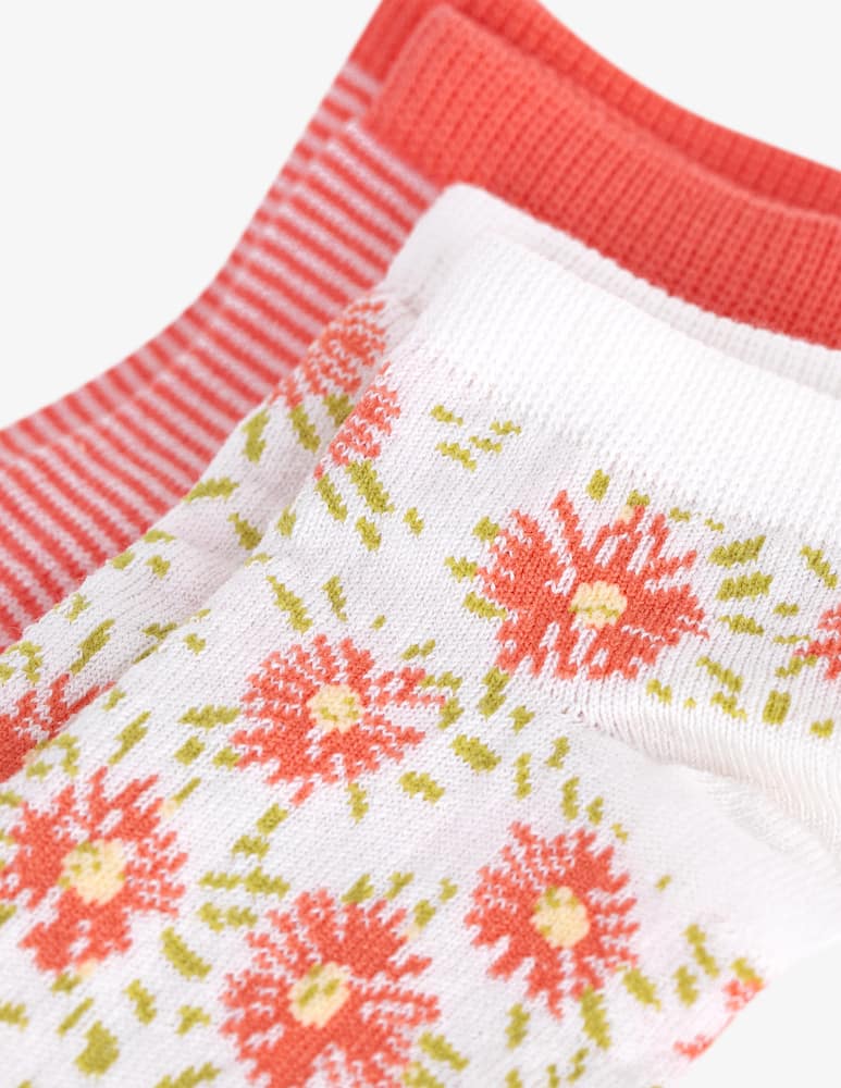 rinascente Petit Bateau Floral stripe socks