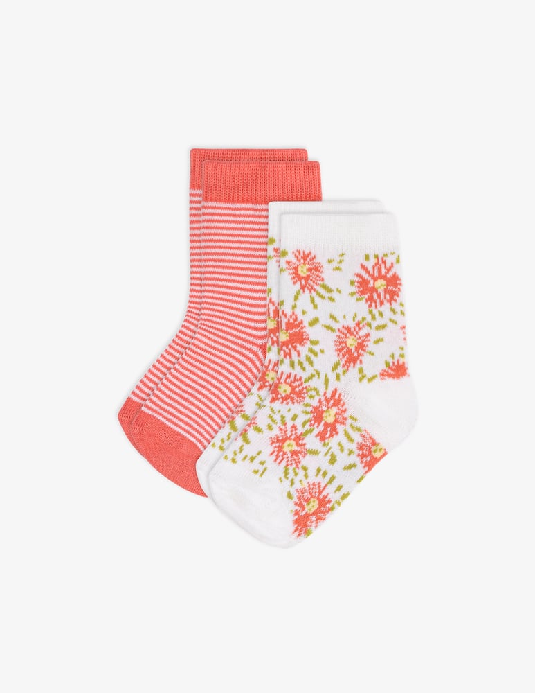 rinascente Petit Bateau Floral stripe socks