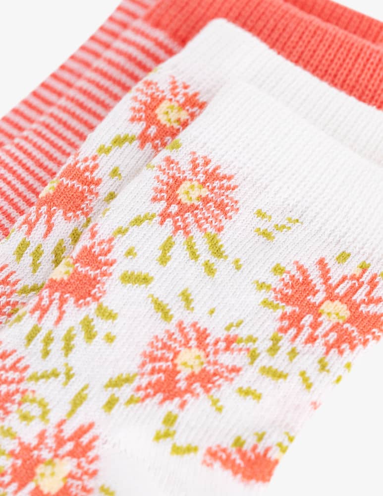rinascente Petit Bateau Floral stripe socks