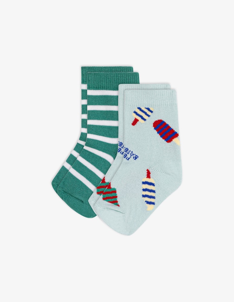 rinascente Petit Bateau Popsicle stripe socks