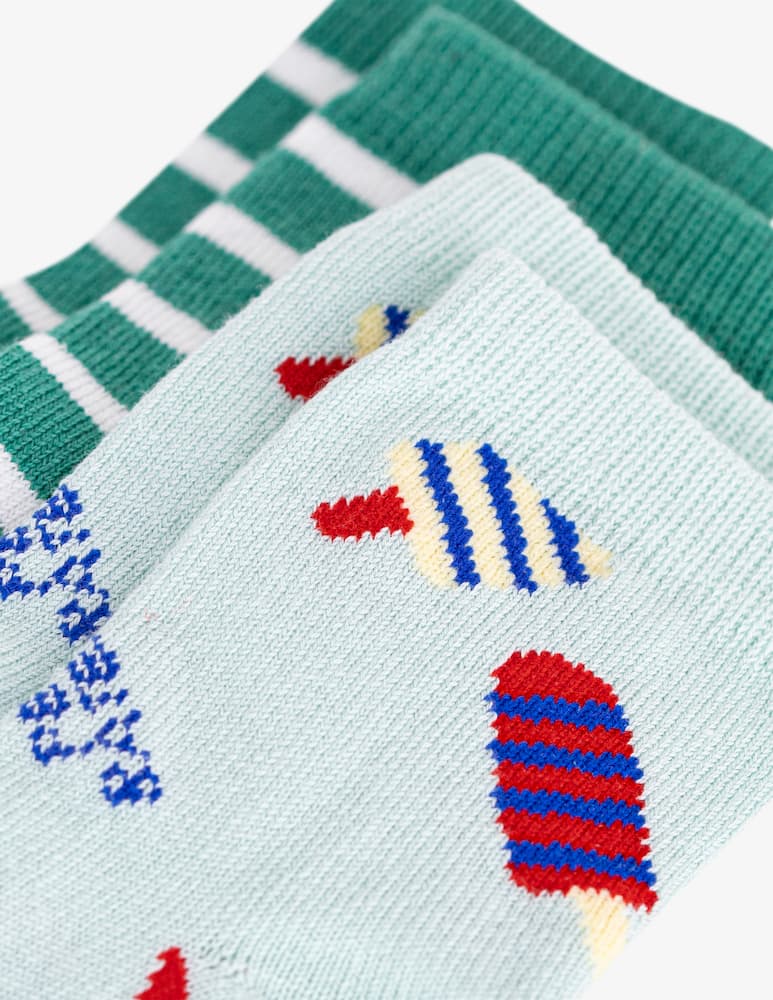 rinascente Petit Bateau Popsicle stripe socks