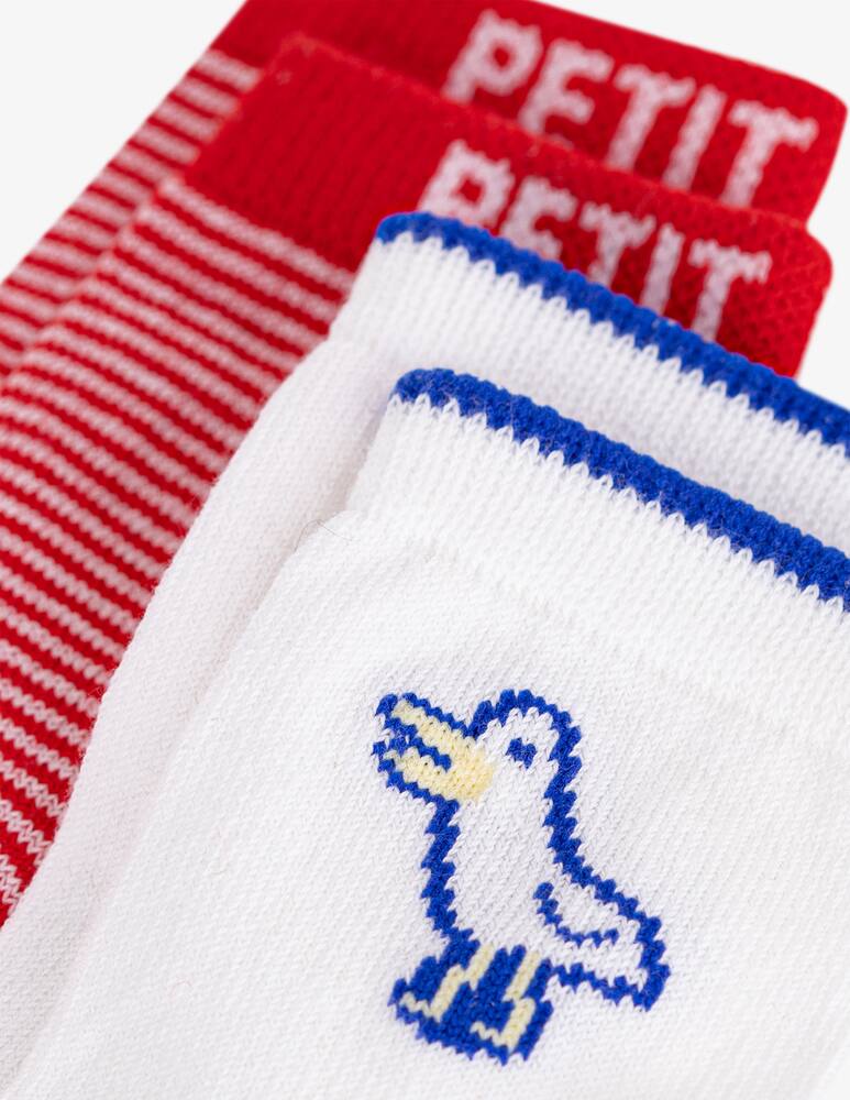rinascente Petit Bateau Duck motif socks set