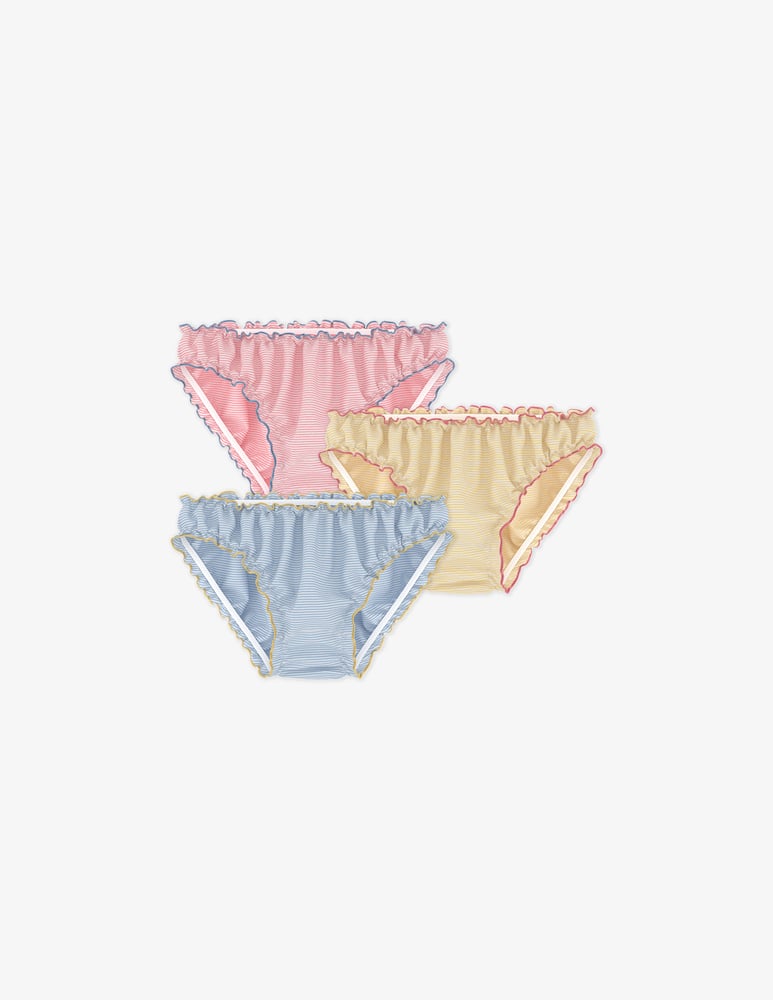 Petit Bateau Striped ruffle culottes - picture 1 Petit Bateau Striped ruffle culottes - picture 1