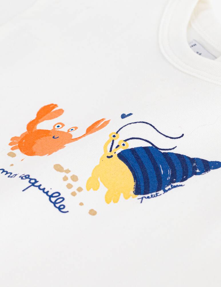 rinascente Petit Bateau Maglietta con stampa mare