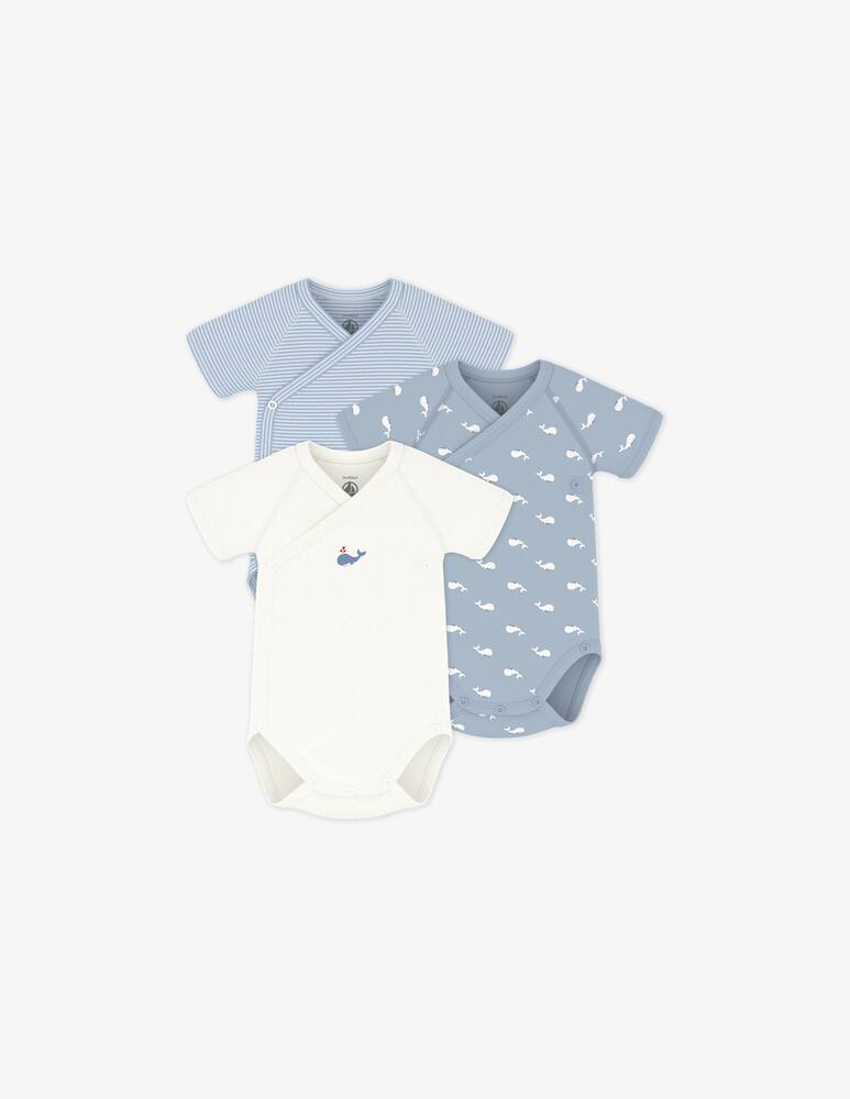 rinascente Petit Bateau Whale print bodysuit set 3