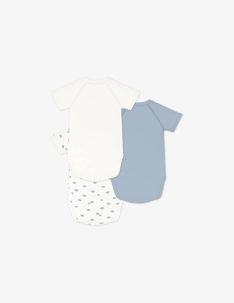 rinascente Petit Bateau Set 3 body incrociato cotone