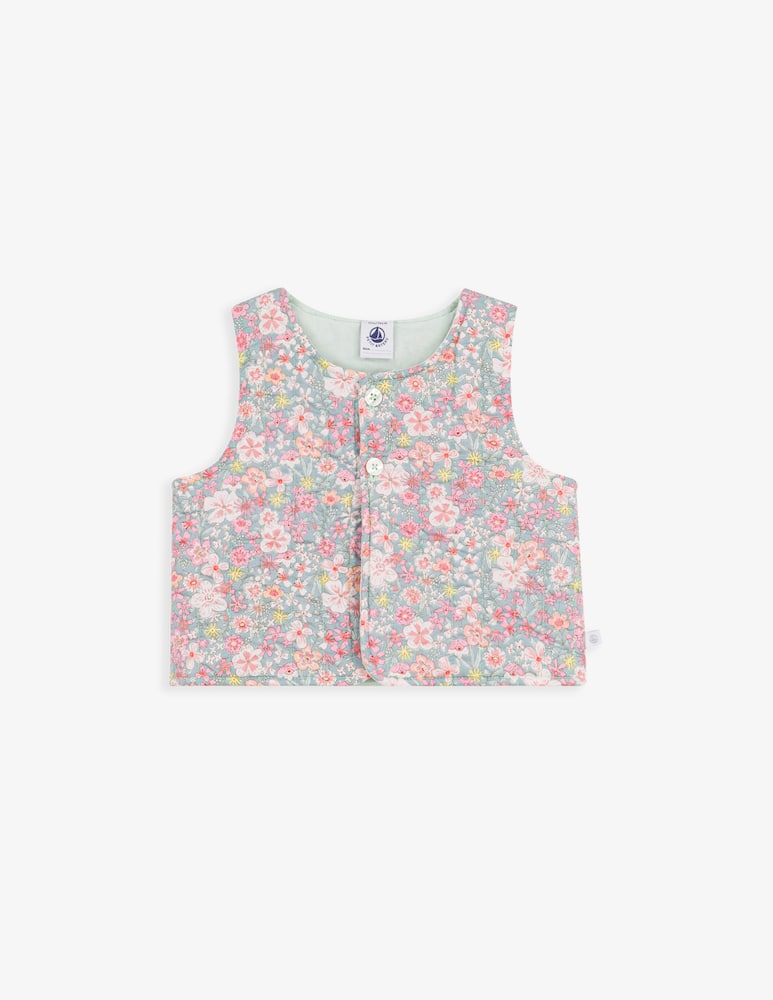 rinascente Petit Bateau Floral quilted gilet