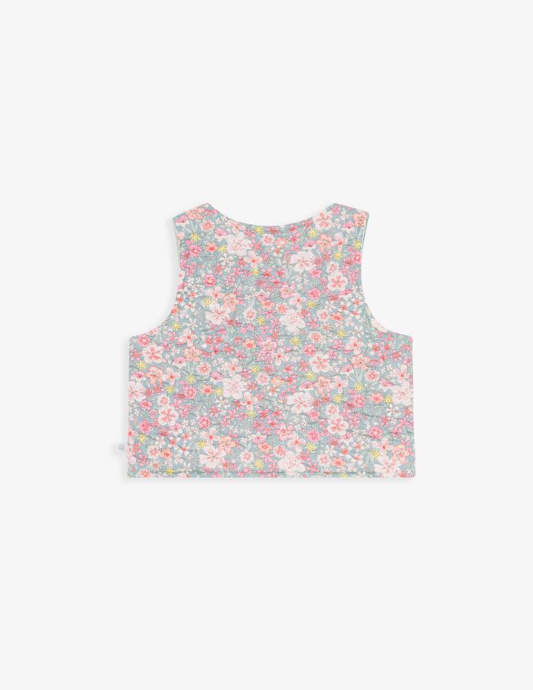 rinascente Petit Bateau Floral quilted gilet
