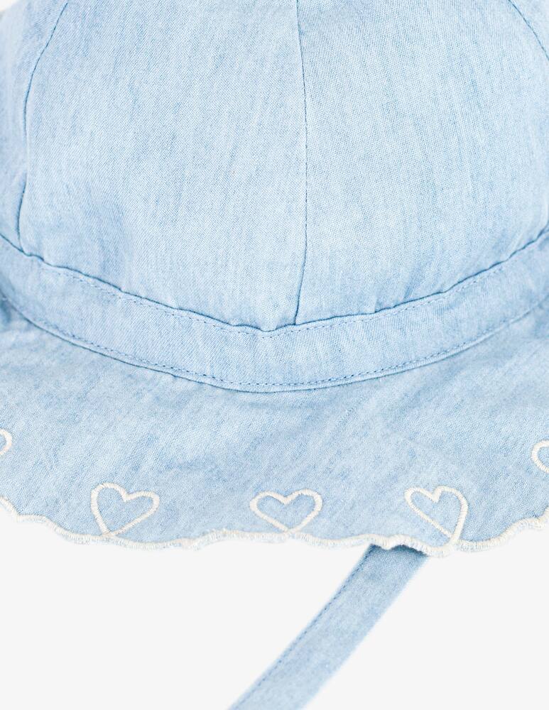 rinascente Petit Bateau Capeline heart sunhat
