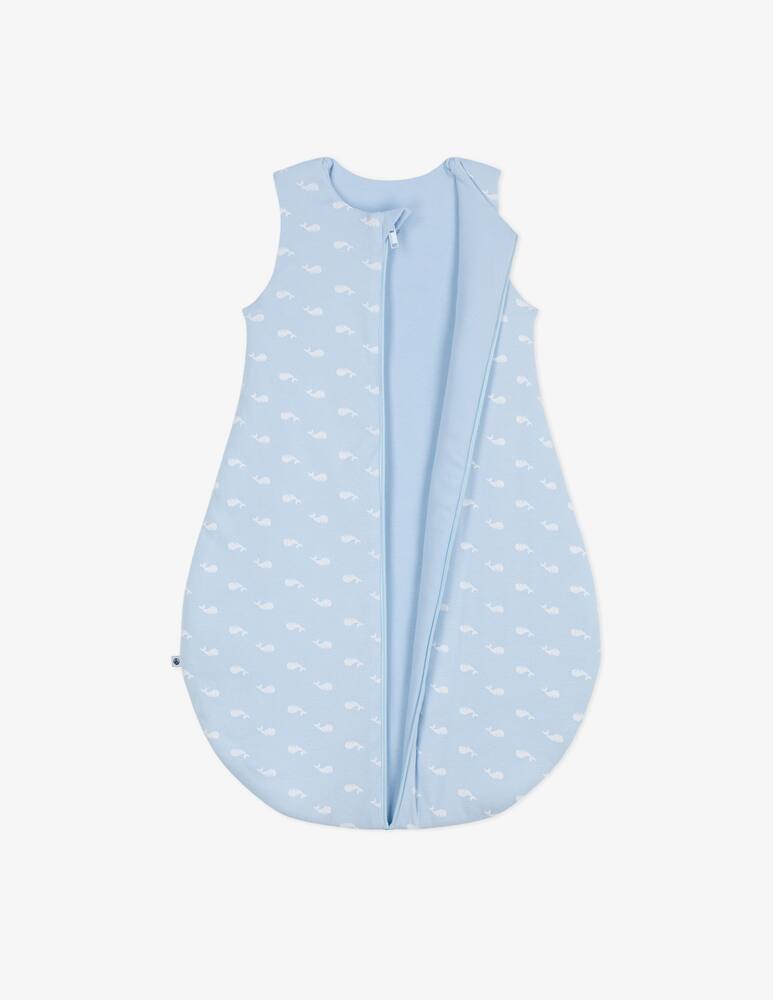 rinascente Petit Bateau Whale print sleeping sack