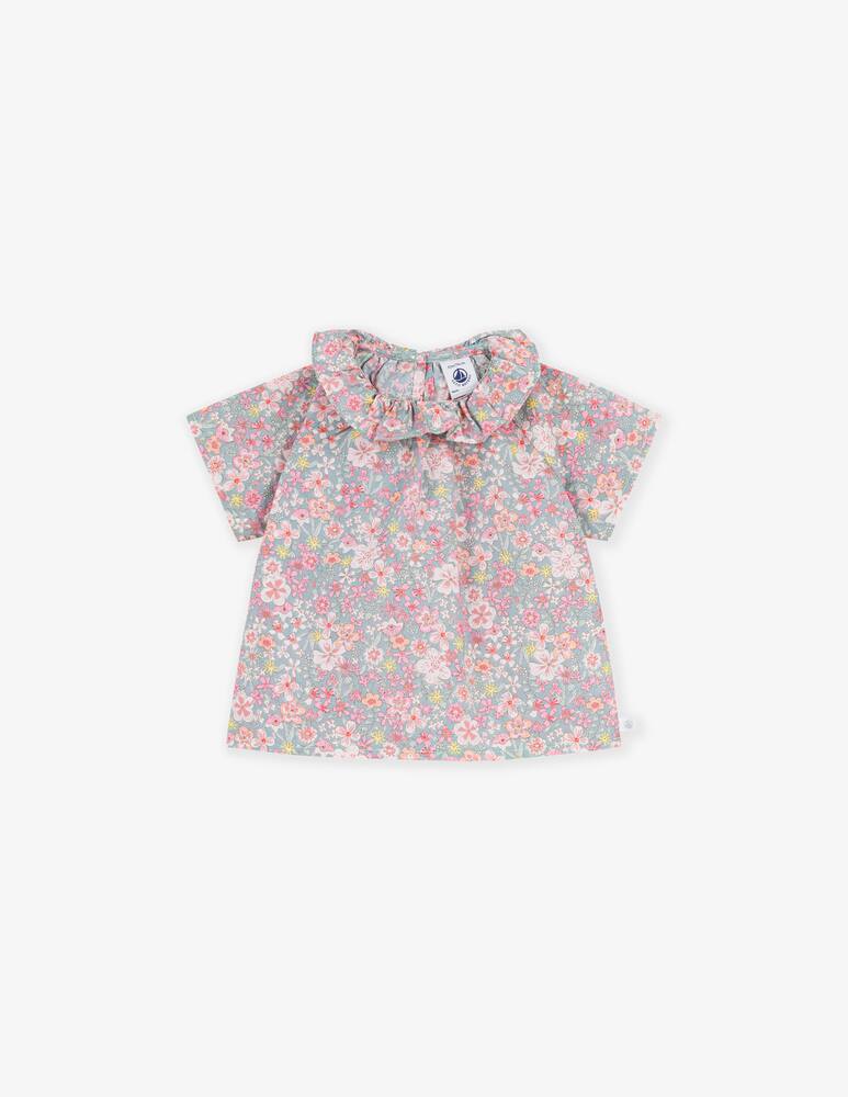 Petit Bateau Blusa maniche corte a fiori - immagine 1