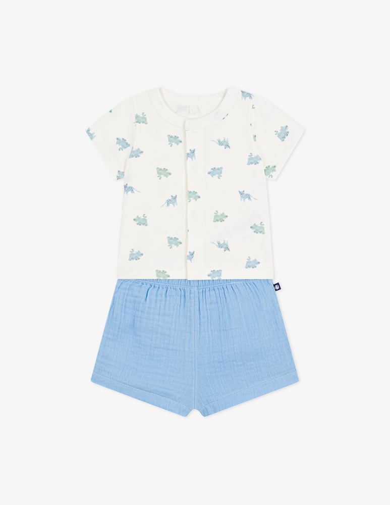 rinascente Petit Bateau Set due pezzi floreale