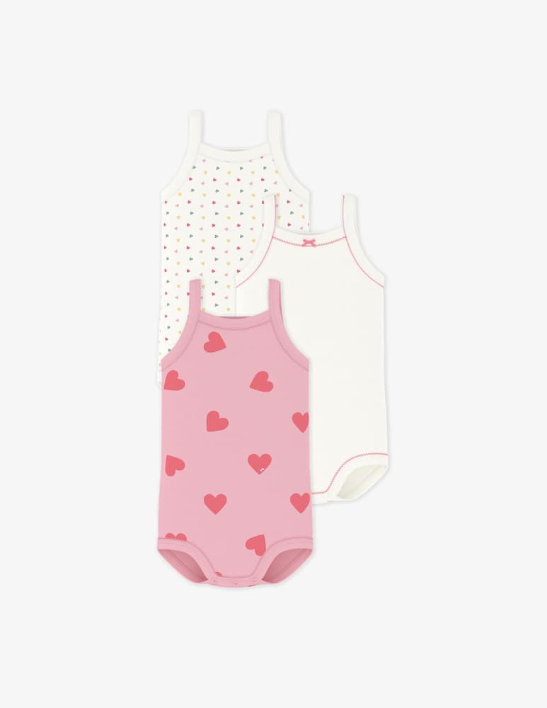 Petit Bateau Bodies a bretelle 3 pack - immagine 1 Petit Bateau Bodies a bretelle 3 pack - immagine 1