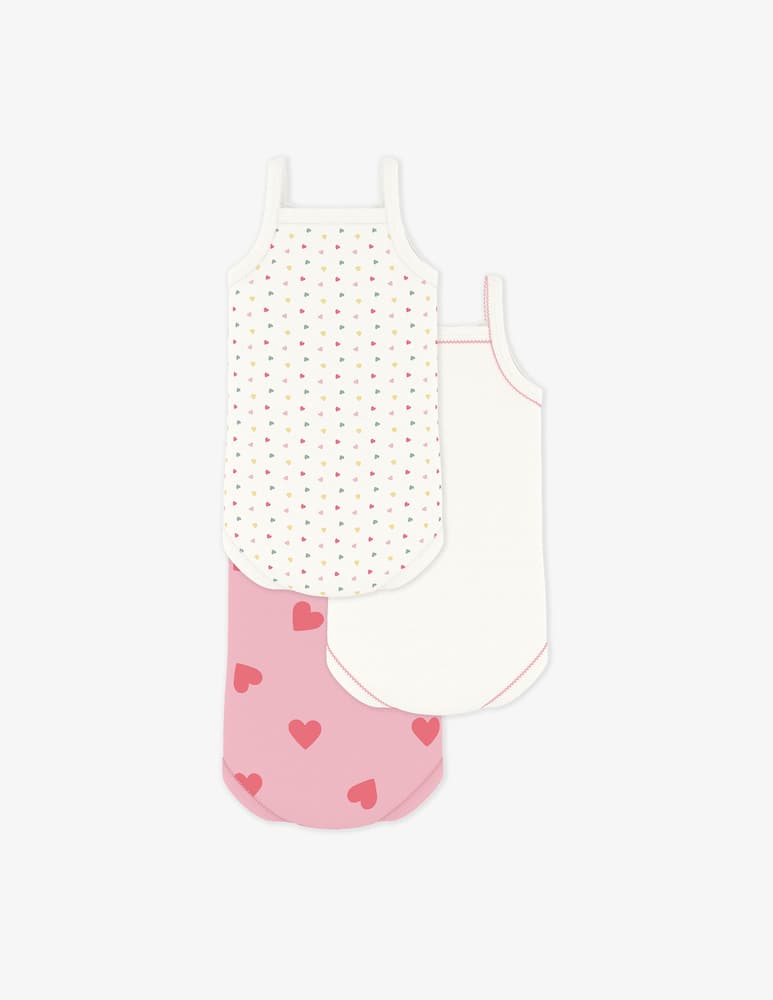 Petit Bateau Bodies a bretelle 3 pack - immagine 2 Petit Bateau Bodies a bretelle 3 pack - immagine 2