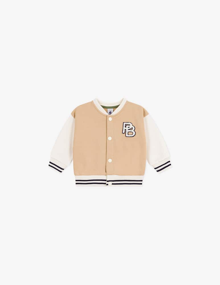 rinascente Petit Bateau Teddy varsity jacket