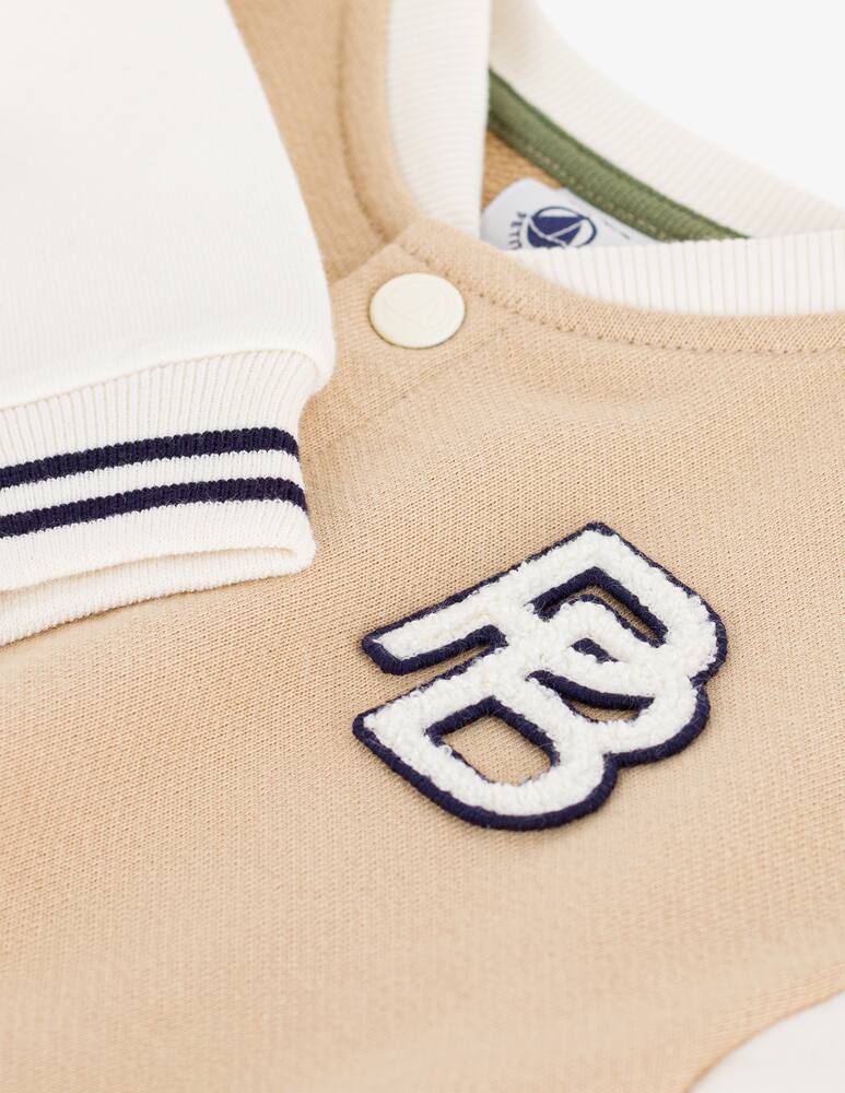 rinascente Petit Bateau Teddy varsity jacket