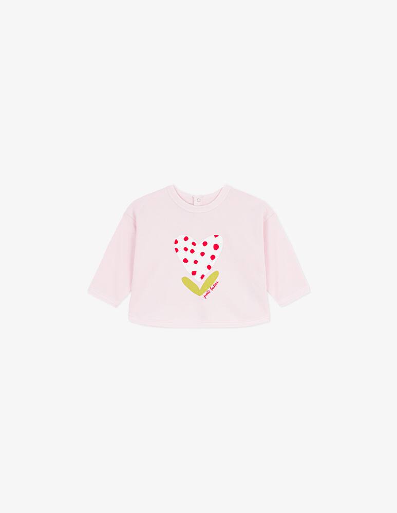 Petit Bateau Felpa cuore - immagine 1 Petit Bateau Felpa cuore - immagine 1