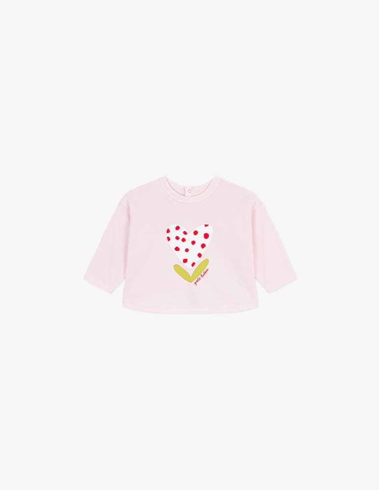 rinascente Petit Bateau Heart print sweatshirt