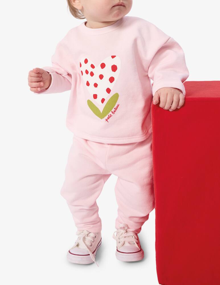 Petit Bateau Felpa cuore - immagine 2 Petit Bateau Felpa cuore - immagine 2