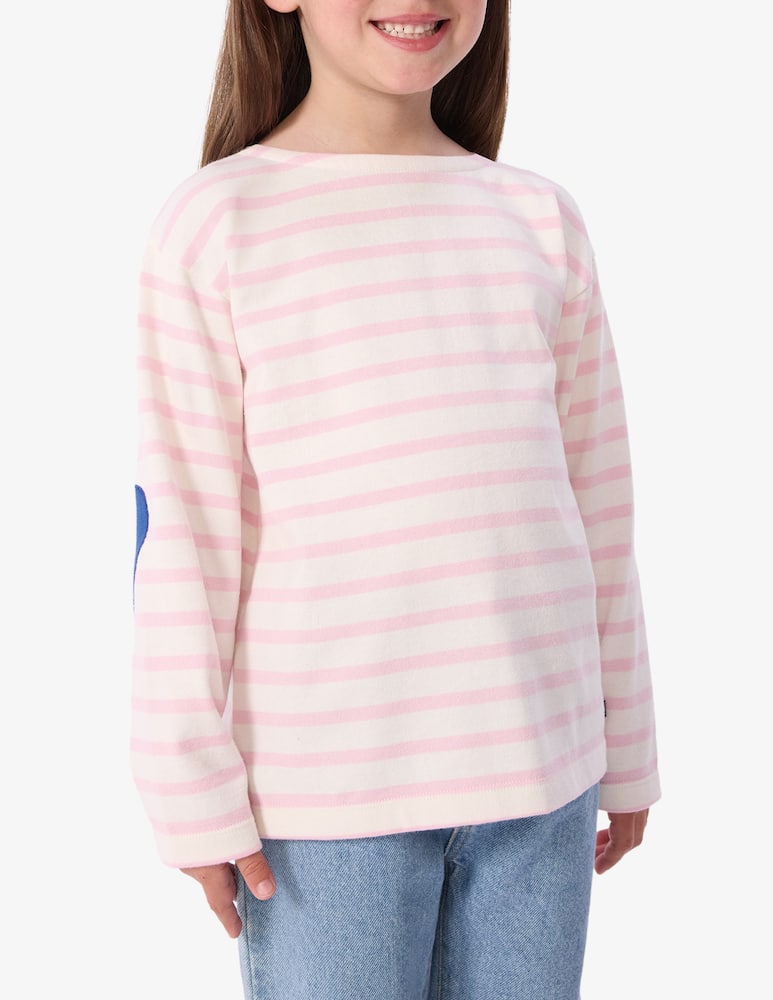 rinascente Petit Bateau Mariniere heart patch t-shirt