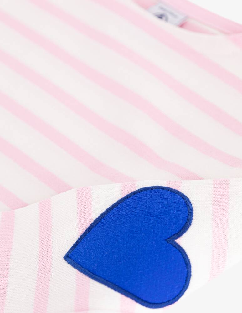 rinascente Petit Bateau Mariniere heart patch t-shirt